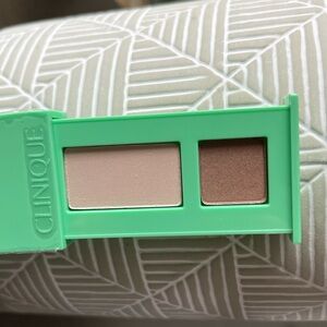 Clinique Duo Ivory Bisque-Bronze Satin Eyeshadow Palette ~New~